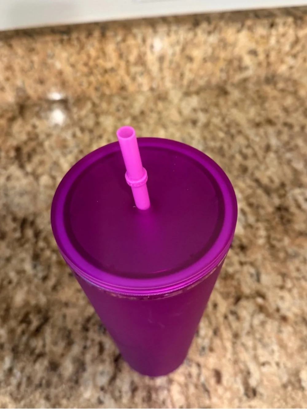 Starbucks Venti Purple Soft Touch Cold Cup Tumbler 2022
